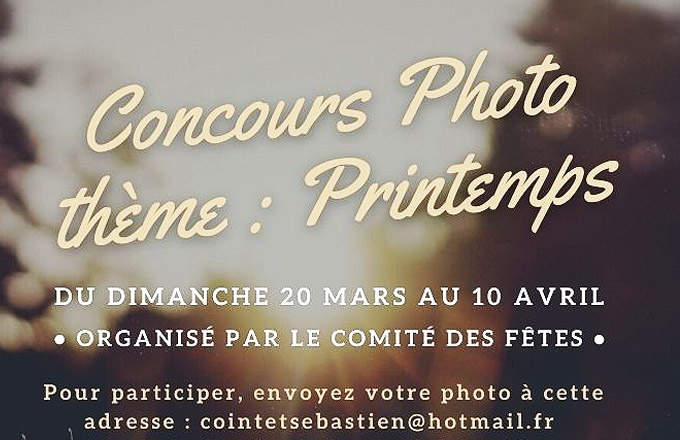 Concours photo sur le thème du printemps...